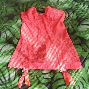 Victoria's Secret Lace/Mesh Corset Pink 36D